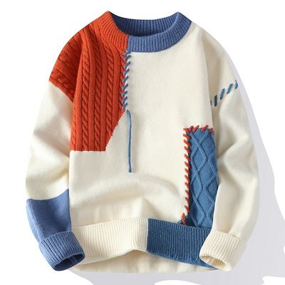Collo rotondo Uomo Inverno Autunno Maglioni di Natale Pullover di Streetwear coreano