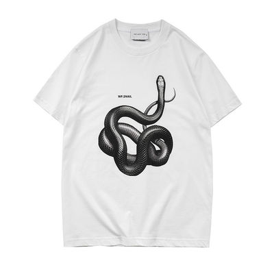 T-shirt snake loose stampato in 3D per la moda di strada in varie dimensioni