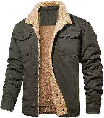 NO Cappotto invernale da uomo senza cuciture con carico di cotone e modello di stampa