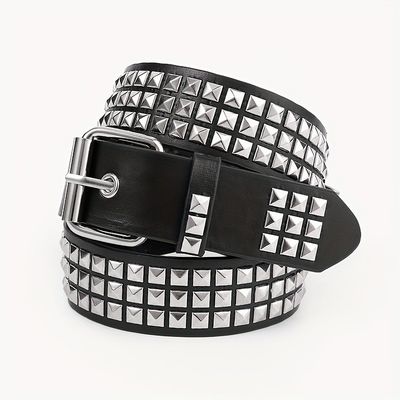 cintura unisex western con stile ordinario larghezza 2-4cm cintura di ferro rivetta design punk