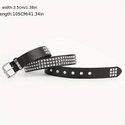 cintura unisex western con stile ordinario larghezza 2-4cm cintura di ferro rivetta design punk