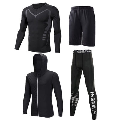 Adulti Pantaloni da allenamento stretti Costumi sportivi da asciugatura rapida Abiti da corsa stampati Calze da corsa