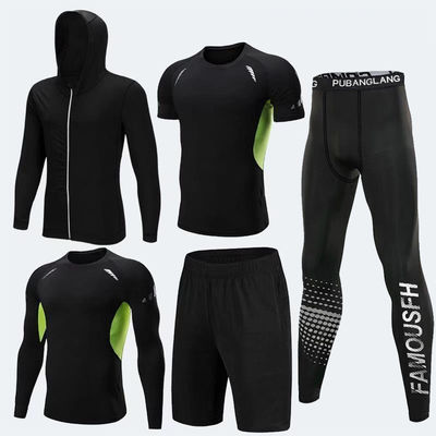 Adulti Pantaloni da allenamento stretti Costumi sportivi da asciugatura rapida Abiti da corsa stampati Calze da corsa