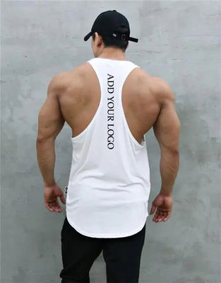 RTS OEM Digital Printing Gym Cut Off Tank Sleeveless per abbigliamento sportivo maschile