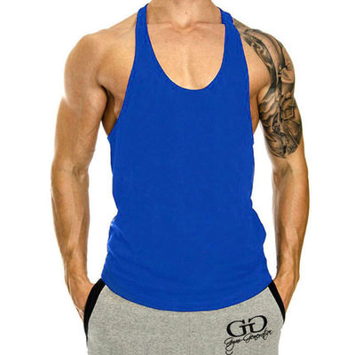 RTS OEM Digital Printing Gym Cut Off Tank Sleeveless per abbigliamento sportivo maschile