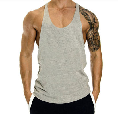 RTS OEM Digital Printing Gym Cut Off Tank Sleeveless per abbigliamento sportivo maschile