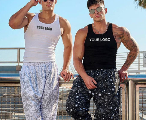 Stampa digitale in poliestere Top maschile per XMAMLON RTS OEM Fitness Custom Gym Wear