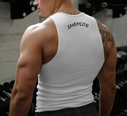 Stampa digitale in poliestere Top maschile per XMAMLON RTS OEM Fitness Custom Gym Wear