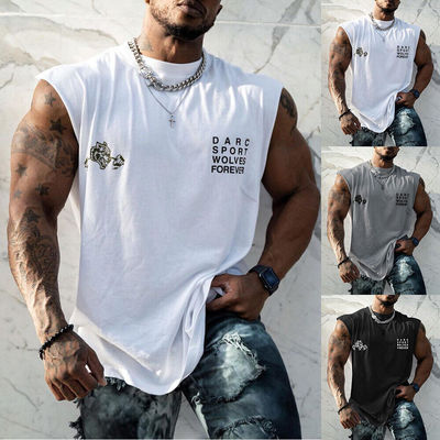 Unisex Grafica Stampa Digitale Gym Taglio Off Vesticolo senza maniche XMAMLON Custom OEM RTS