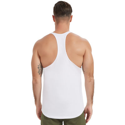 XMAMLON T-shirt per ginnastica su misura Giubbotti per uomini T-shirt grafico senza maniche Top di cotone