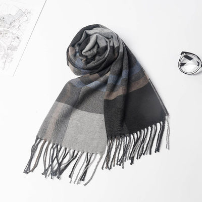 Scialle da calcio per tifosi Scarf Jacquard Custom Scarf invernale a maglia con disegno a quadri
