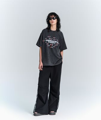 100% di cotone Uomini Donne T-shirt manica corta T-shirt DTG stampa a schermo Puff Acid lavato