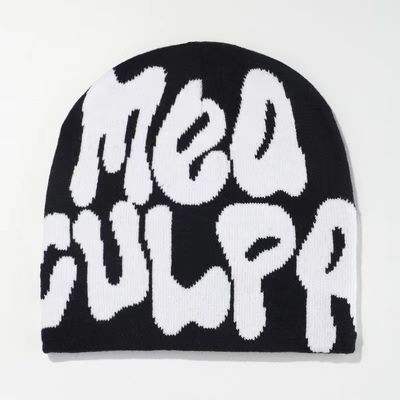 Dom Style 100% Acrilico Jacquard Inverno Custom tessuto Pom Pom Beanie cappello per i giorni freddi