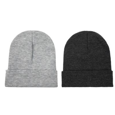 Logo personalizzato ricamo Unisex Acrilico Magliato Mansueto Cappuccio Caldo Inverno Magliato Cappelli Cappuccio per SKI