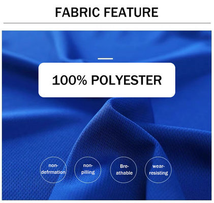100% di poliestere per uomini Set traspirante veloce e secco T-shirt stile giacca per estate
