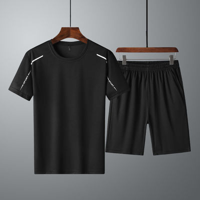 100% di poliestere per uomini Set traspirante veloce e secco T-shirt stile giacca per estate