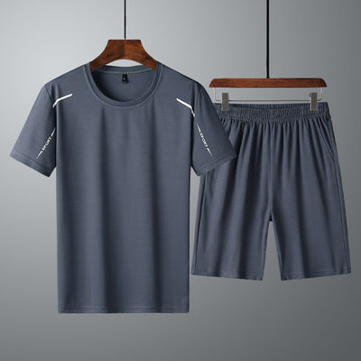 100% di poliestere per uomini Set traspirante veloce e secco T-shirt stile giacca per estate