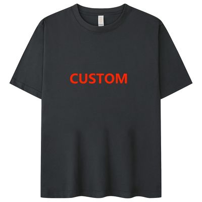 T-shirt azzurro chiaro T-shirt beige semplice per la stampa anti rughe estate