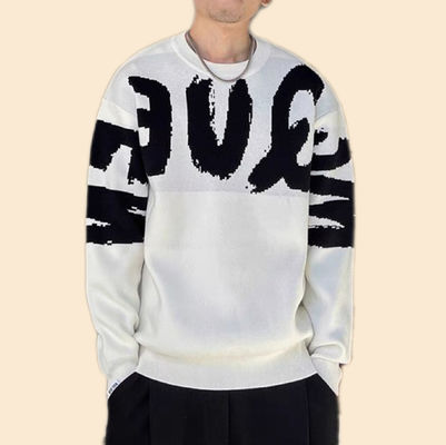 Maglione maschile spessito in caratteri grandi perfetto per la moda invernale e il comfort