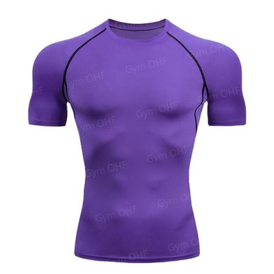 XMAMLON T-shirt da uomo a manica corta perfetto per allenamenti di compressione atletica