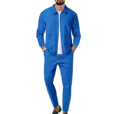 Trailsuit per uomini Fitness Sport Jogger Giacca con cerniera Due pezzi