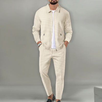 Trailsuit per uomini Fitness Sport Jogger Giacca con cerniera Due pezzi