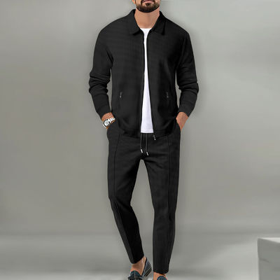 Trailsuit per uomini Fitness Sport Jogger Giacca con cerniera Due pezzi