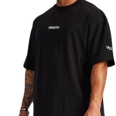 Summer Essential T-shirt maschile di grandi dimensioni in metodo di tessitura a maglia e modello di stampa