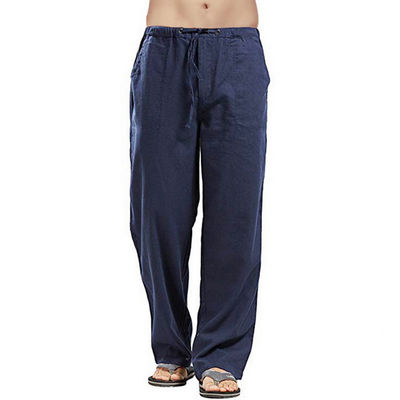 Pantaloni da ginnastica da carico anti-pilling da uomo Pantaloni impermeabili autunnali con stile anteriore piatto