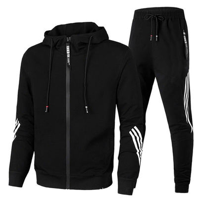 Prodotti di vendita al dettaglio Set di due pezzi per uomini per abbigliamento sportivo traspirante in bianco
