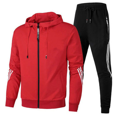 Prodotti di vendita al dettaglio Set di due pezzi per uomini per abbigliamento sportivo traspirante in bianco