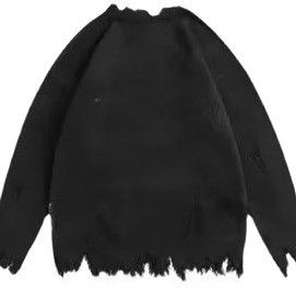 Uomo spessore standard collo rotondo abbigliamento a maglia cappotto con lettere maglietta a forma sciolta