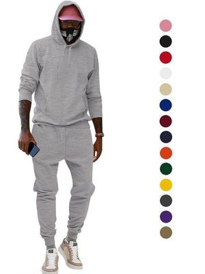 Costumi da sudore in bianco su misura Uomini Set da jogging Cappuccine da jogging Indossare abiti