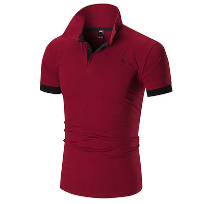 Stampa Modello Tipo 330 Grammi Golf Casual Plain Custom Logo Polo semplice Camicia Per Uomini