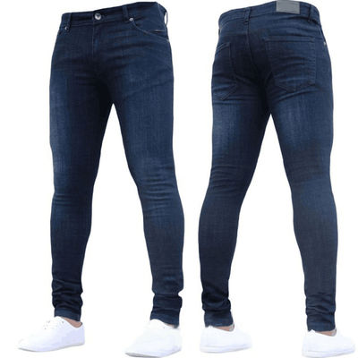 Supporto 7 giorni Tempismo di consegna Ordine campione Jeans da uomo rigidi Jeans a matita di colore massello Jeans a matita di denim