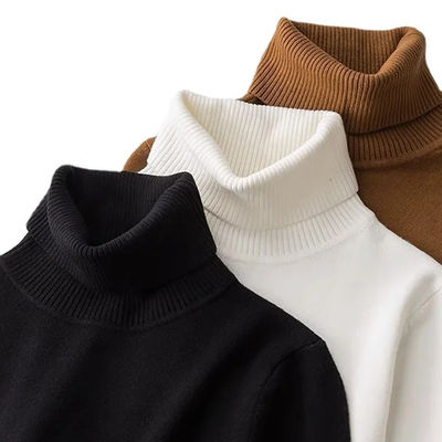 Maglieria di primavera Maglietta a collo alto per uomini Intimo a prova di vento Camicia a fondo