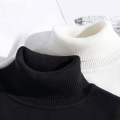 Maglieria di primavera Maglietta a collo alto per uomini Intimo a prova di vento Camicia a fondo