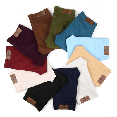 Pantaloni lunghe Pantaloni stile moda Stretch Fit cotone Mid Waist Pantaloni per uomo