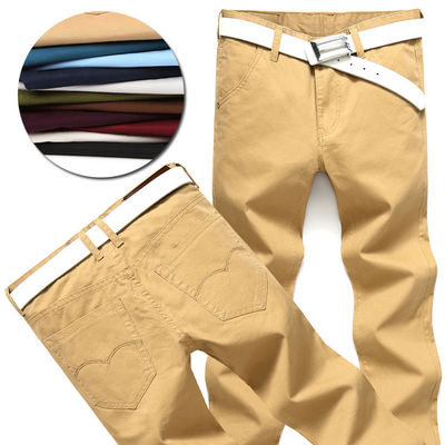 Pantaloni lunghe Pantaloni stile moda Stretch Fit cotone Mid Waist Pantaloni per uomo