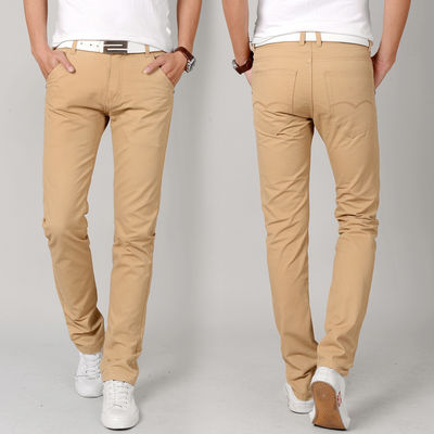 Pantaloni lunghe Pantaloni stile moda Stretch Fit cotone Mid Waist Pantaloni per uomo