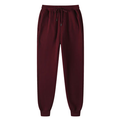 Stagione invernale Custom 220g Colore solido con pellicce Sweatpants Unisex Sport per il tempo libero