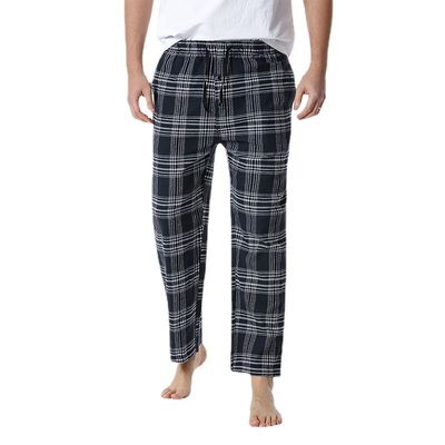 Pantaloni a piatto maschile in tessuto di poliestere con design e comfort regolare