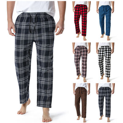 Pantaloni a piatto maschile in tessuto di poliestere con design e comfort regolare