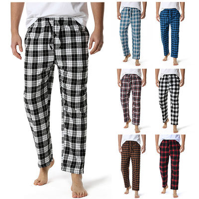 Pantaloni a piatto maschile in tessuto di poliestere con design e comfort regolare