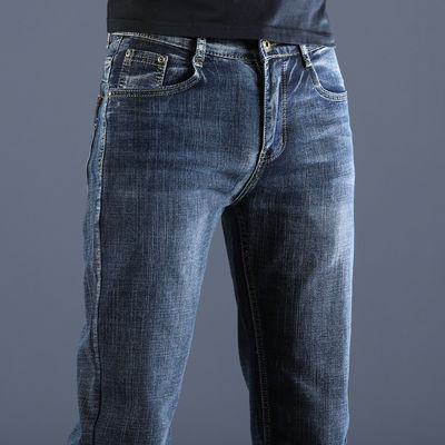 XMAMLON RTS Pantaloni da uomo Jeans normali con lavaggio artigianale e tecnologia a prova di vento