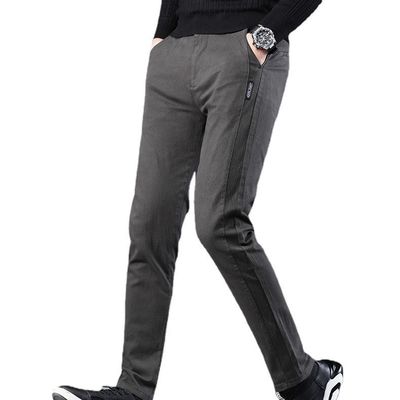 Nessuna Metodi di stampa Pantaloni casual maschili Pantaloni di abbigliamento maschile in cotone elastico