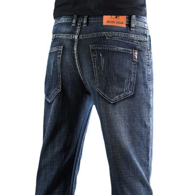 XMAMLON RTS Pantaloni da uomo Jeans normali con lavaggio artigianale e tecnologia a prova di vento