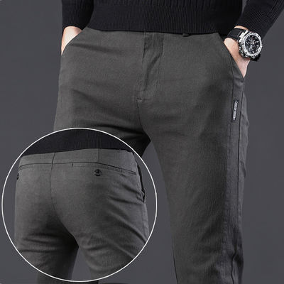 Nessuna Metodi di stampa Pantaloni casual maschili Pantaloni di abbigliamento maschile in cotone elastico