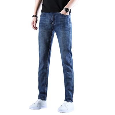 XMAMLON RTS Pantaloni da uomo Jeans normali con lavaggio artigianale e tecnologia a prova di vento