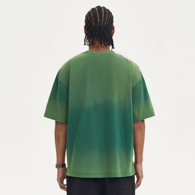 100% cotone Unisex T-shirt di base di grandi dimensioni T-shirt maschile casual loose wash solido